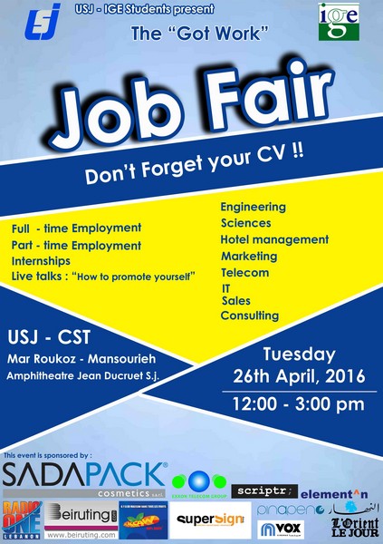 USJ CST Student Job Fair